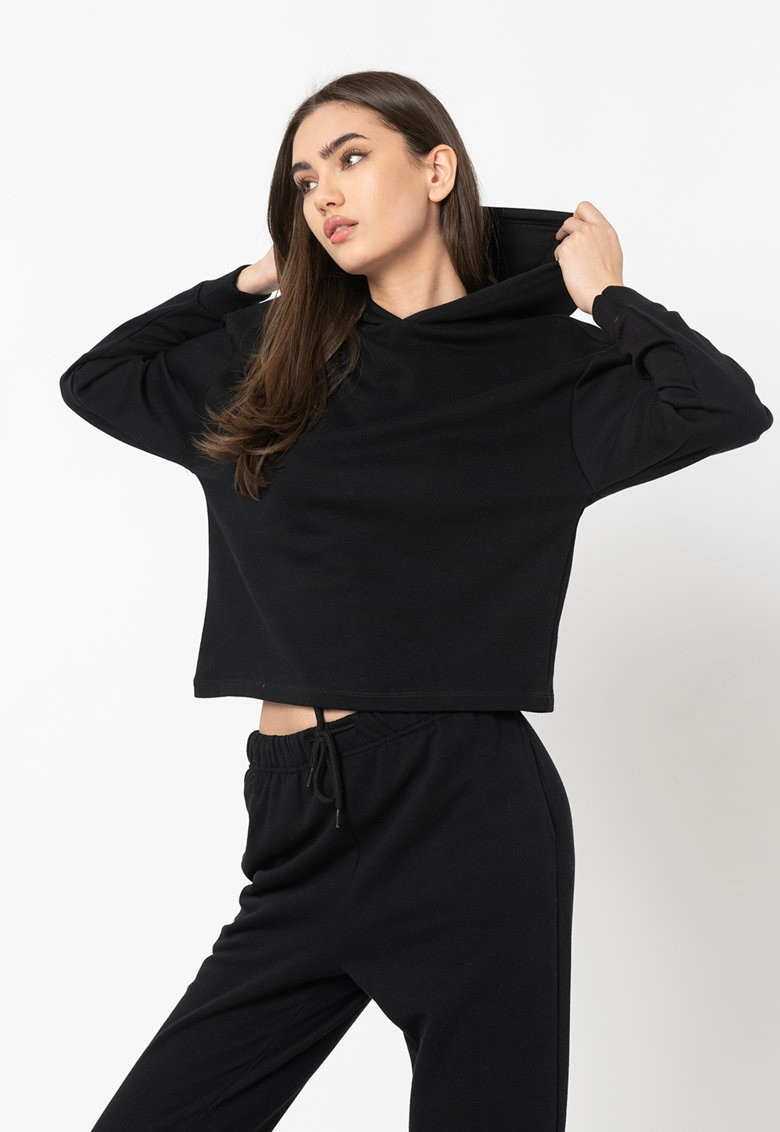 Толстовка ONLCOMFY LIFE L/S HOOD SWT 15236616 Black ONLY L Чорний 15236616Black