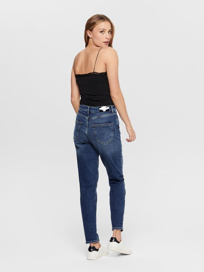 Джинси ONLVENEDA LIFE MOM JEANS REA844 NOOS 15206610 Dark Blue Denim ONLY L/32 Темно-синій 15206610DarkBlueDenim