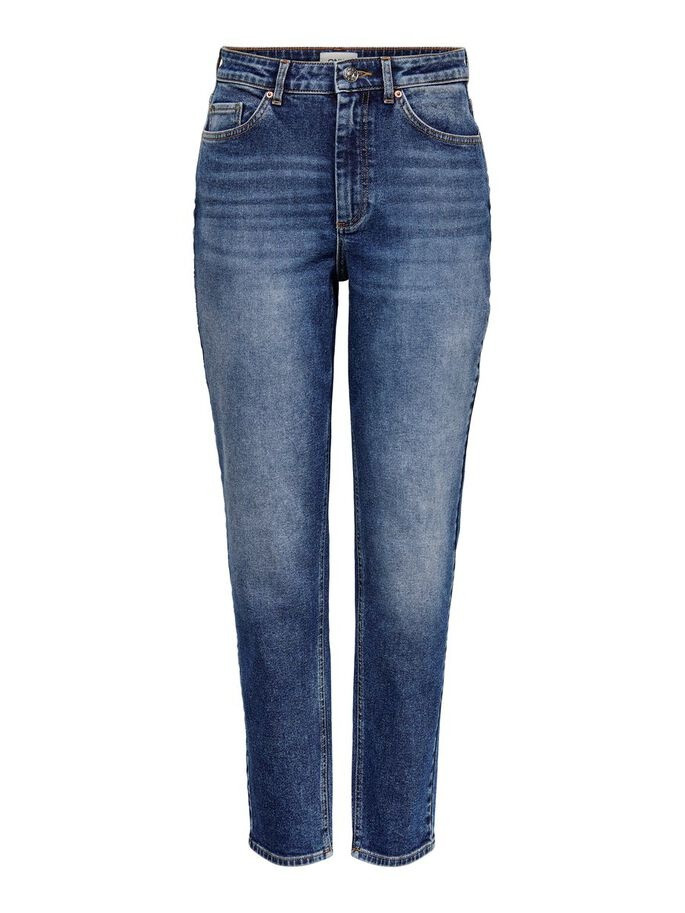 Джинси ONLVENEDA LIFE MOM JEANS REA844 NOOS 15206610 Dark Blue Denim ONLY L/32 Темно-синій 15206610DarkBlueDenim