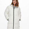 Пальто ONLAMANDA LONG PUFFER COAT CC OTW 15233425-Cloud Dancer ONLY L Білий 15233425-CLOUD DANCER