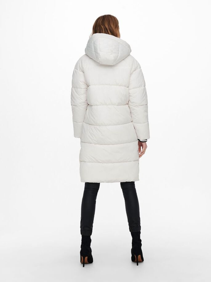 Пальто ONLAMANDA LONG PUFFER COAT CC OTW 15233425-Cloud Dancer ONLY L Білий 15233425-Cloud Dancer
