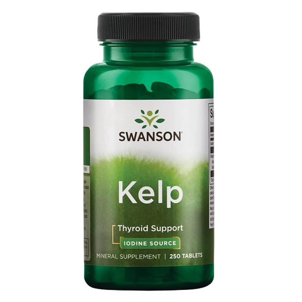 Таблетки Kelp Iodine Source 225 mcg - 250 Tabs Per Bottle 100-70-7269499-20