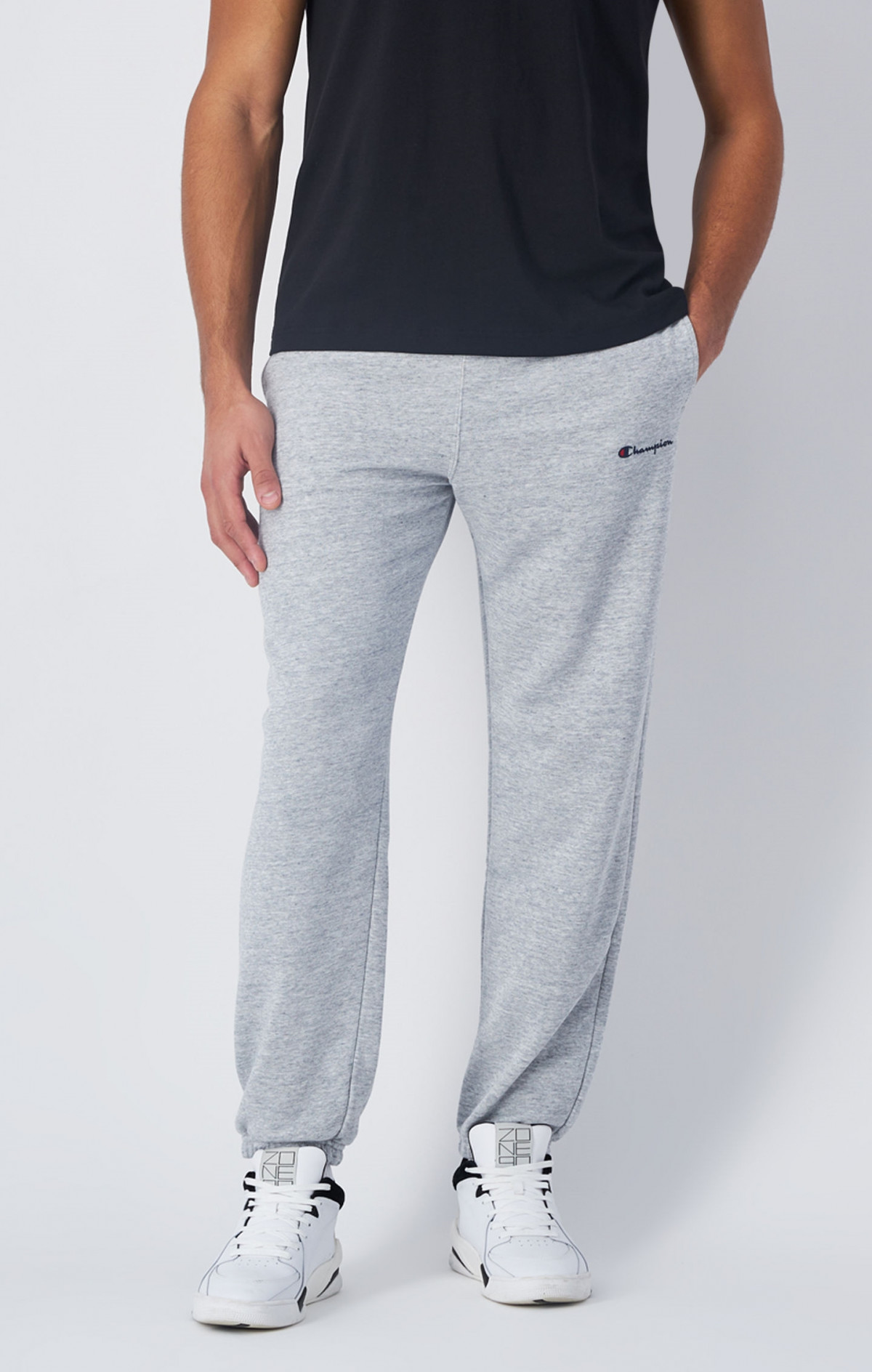 Штани elastic cuff pants 219895-EM021 Champion L Сірий 219895-EM021