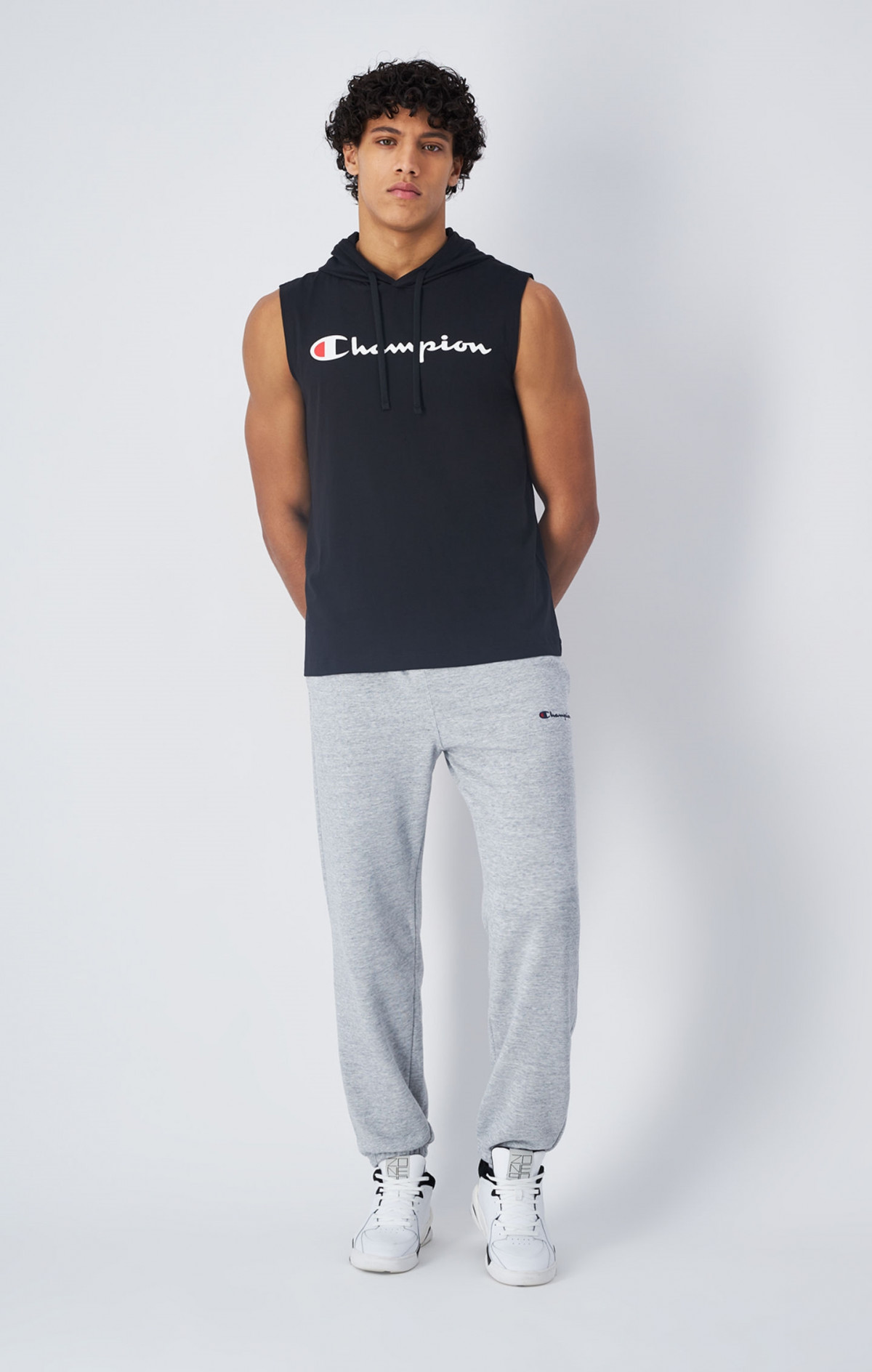 Штани elastic cuff pants 219895-EM021 Champion L Сірий 219895-EM021