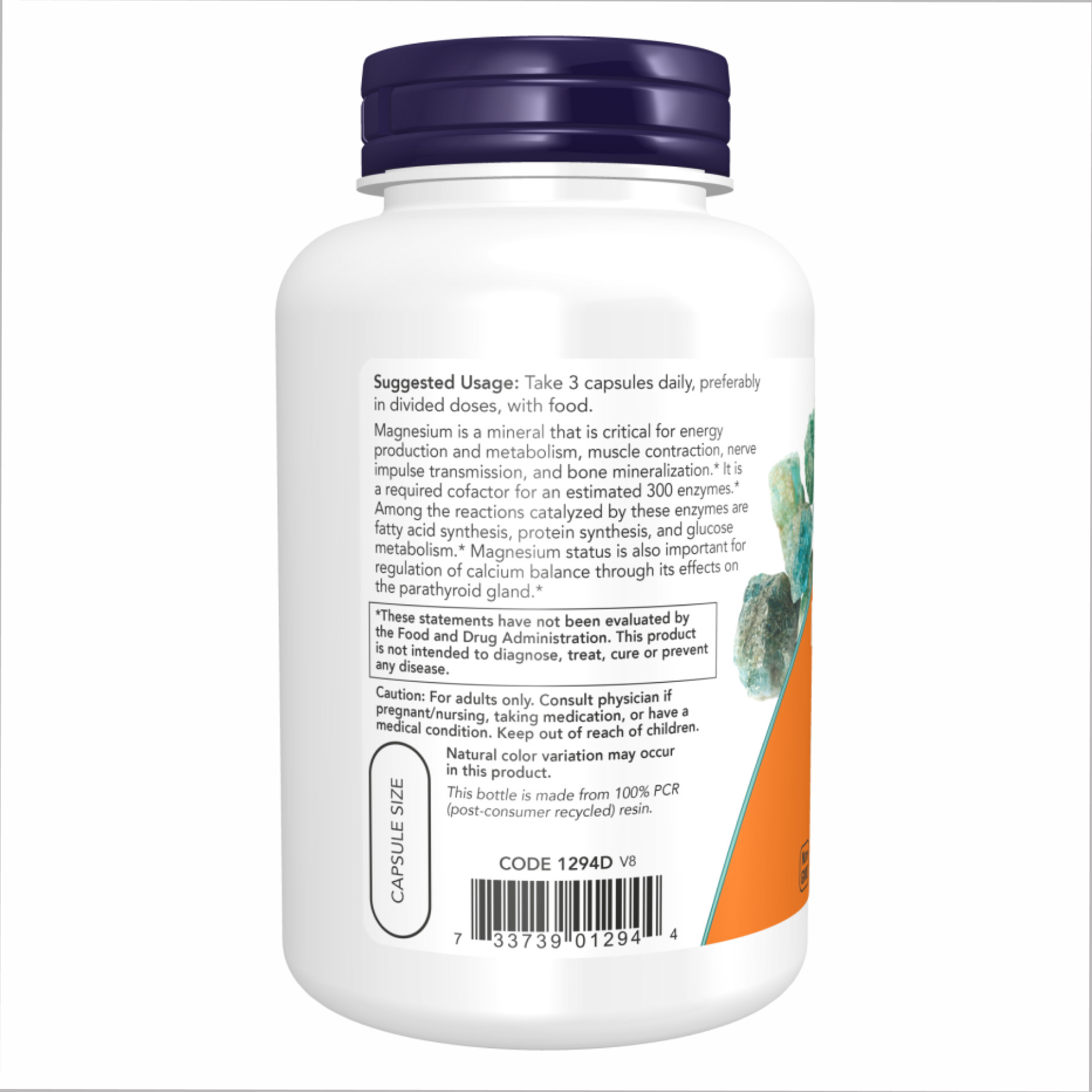 Капсули Magnesium Citrate - 120 caps 100-34-7892041-20