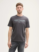 Футболка Printed T-shirt 1045773-10899 Tom Tailor L Темно-сірий 1045773-10899