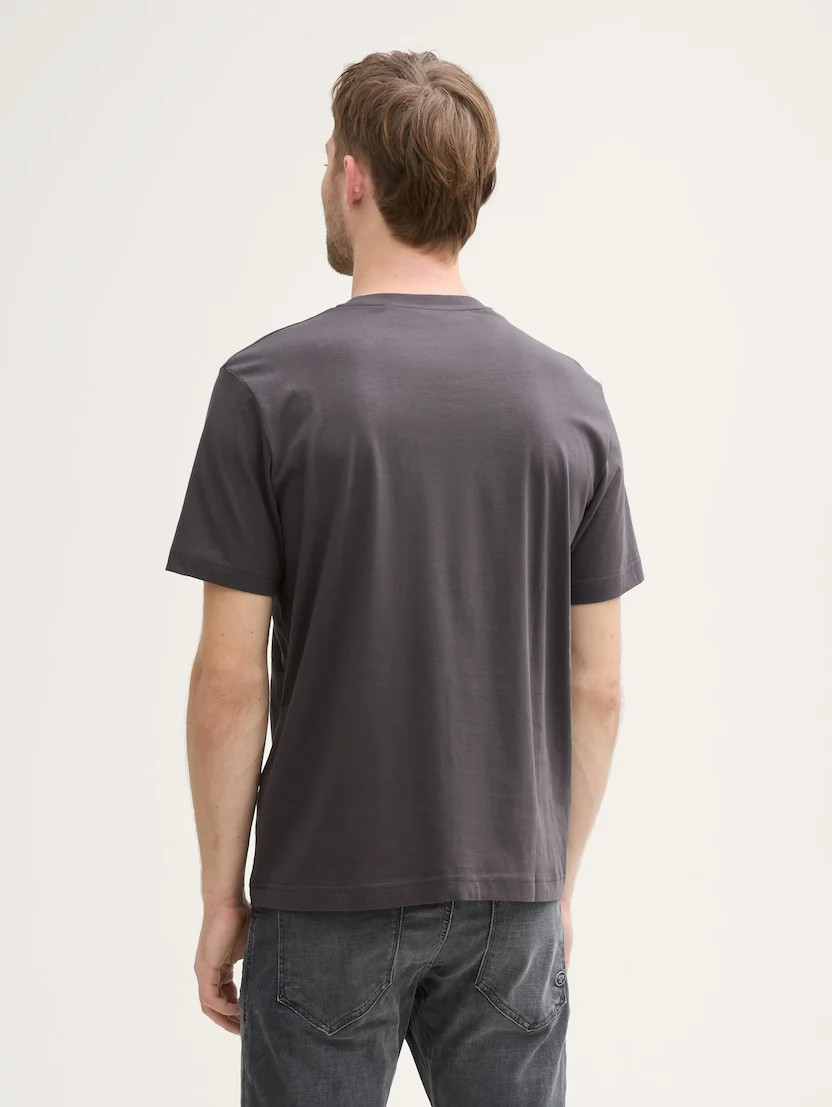 Футболка Printed T-shirt 1045773-10899 Tom Tailor L Темно-сірий 1045773-10899