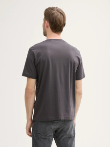 Футболка Printed T-shirt 1045773-10899 Tom Tailor L Темно-сірий 1045773-10899