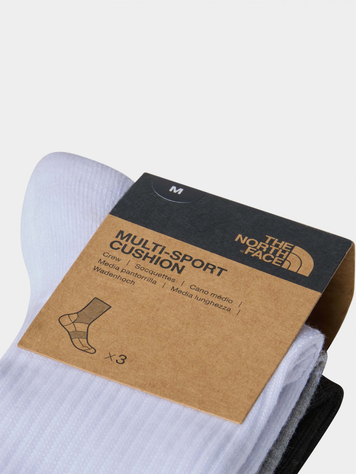 Шкарпетки MULTI SPORT CUSH CREW SOCK 0A882H3OW1 THE NORTH FACE L Сірий 0A882H3OW1