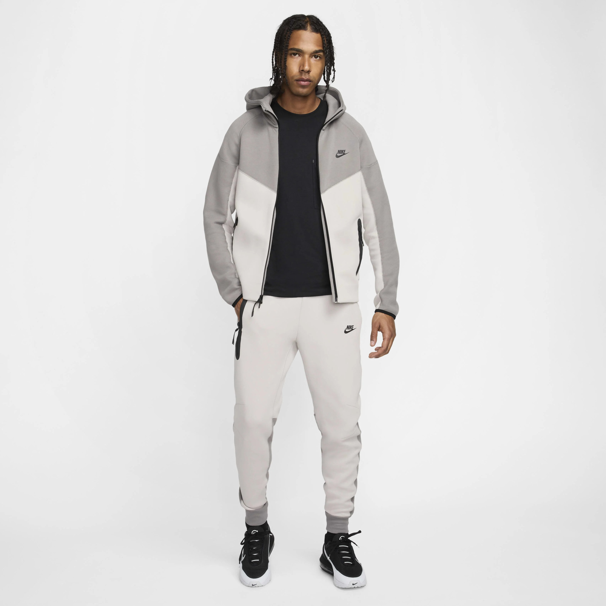 Толстовка чоловіча Nike Tech Fleece Fz Wr Grey FB7921-014