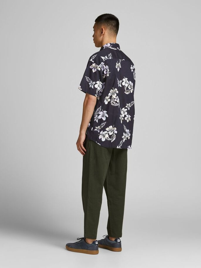 Сорочка JORHAZY SHIRT SS LTN 12187954 Dark Navy Jack&Jones M Темно-синій 12187954DARKNAVY