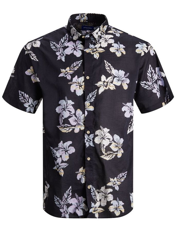 Сорочка JORHAZY SHIRT SS LTN 12187954 Dark Navy Jack&Jones M Темно-синій 12187954DARKNAVY
