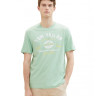 Футболка LOGO TEE MEN'S T-SHIRT 1037735-23383 Tom Tailor L Бірюзовий 1037735-23383