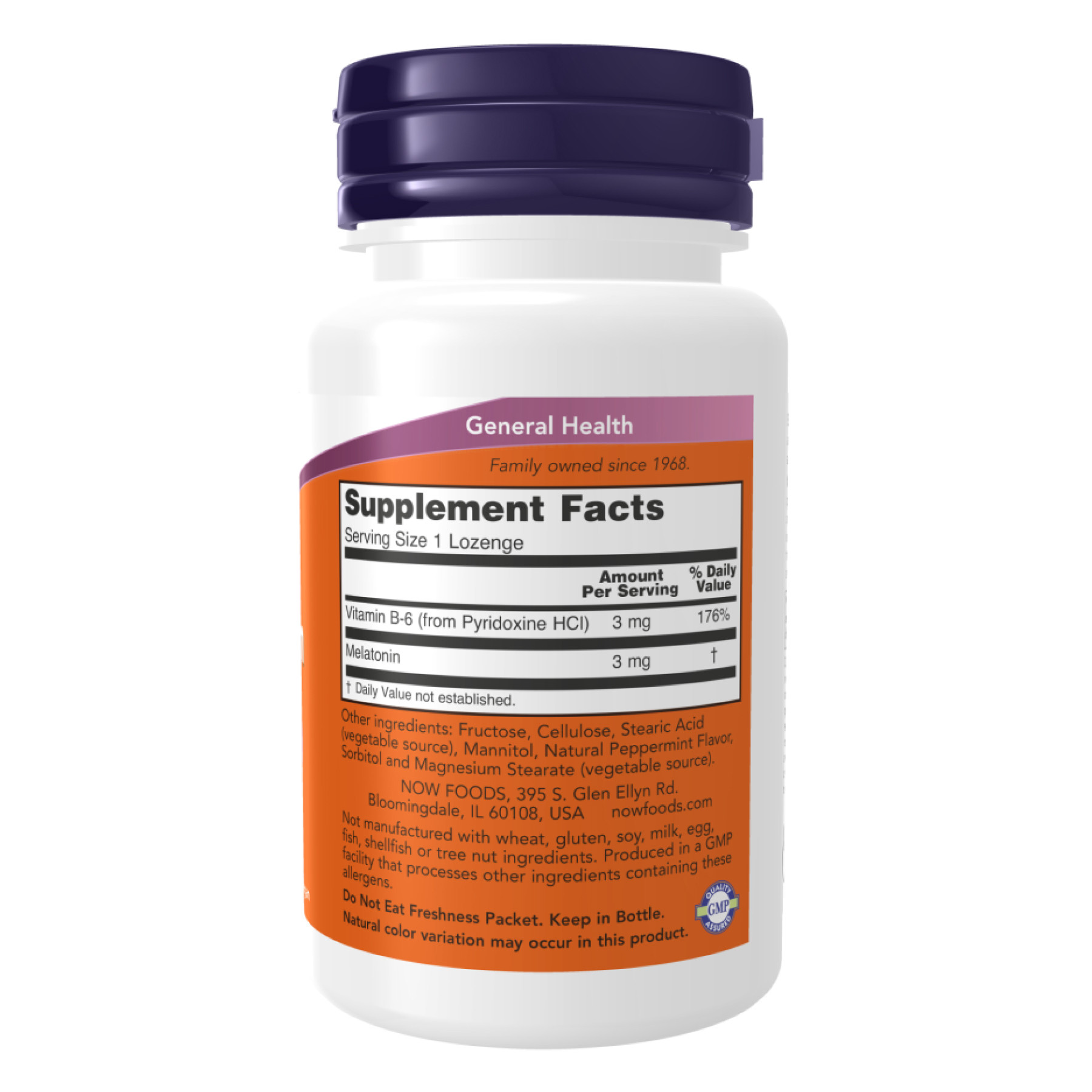 Порошок Melatonin 3mg - 180 lozenges 100-45-9054758-20