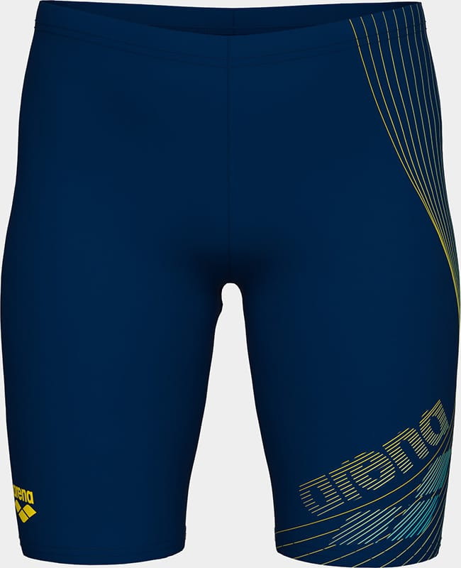 Плавки для хлопчиків Arena DESIGN SWIM JAMMER темно-синій, жовтий Діт 128 см 010754-703