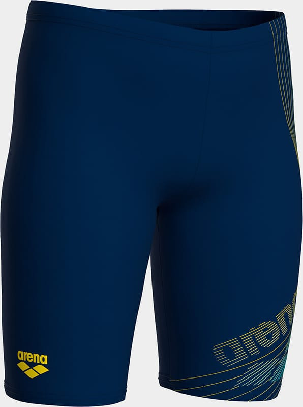 Плавки для хлопчиків Arena DESIGN SWIM JAMMER темно-синій, жовтий Діт 128 см 010754-703