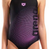 Купальник закритий для дівчат Arena DIM LIGHT SWIMSUIT SWIM PRO BA чорний, жовтий дитячий 140 см (00 008104-560