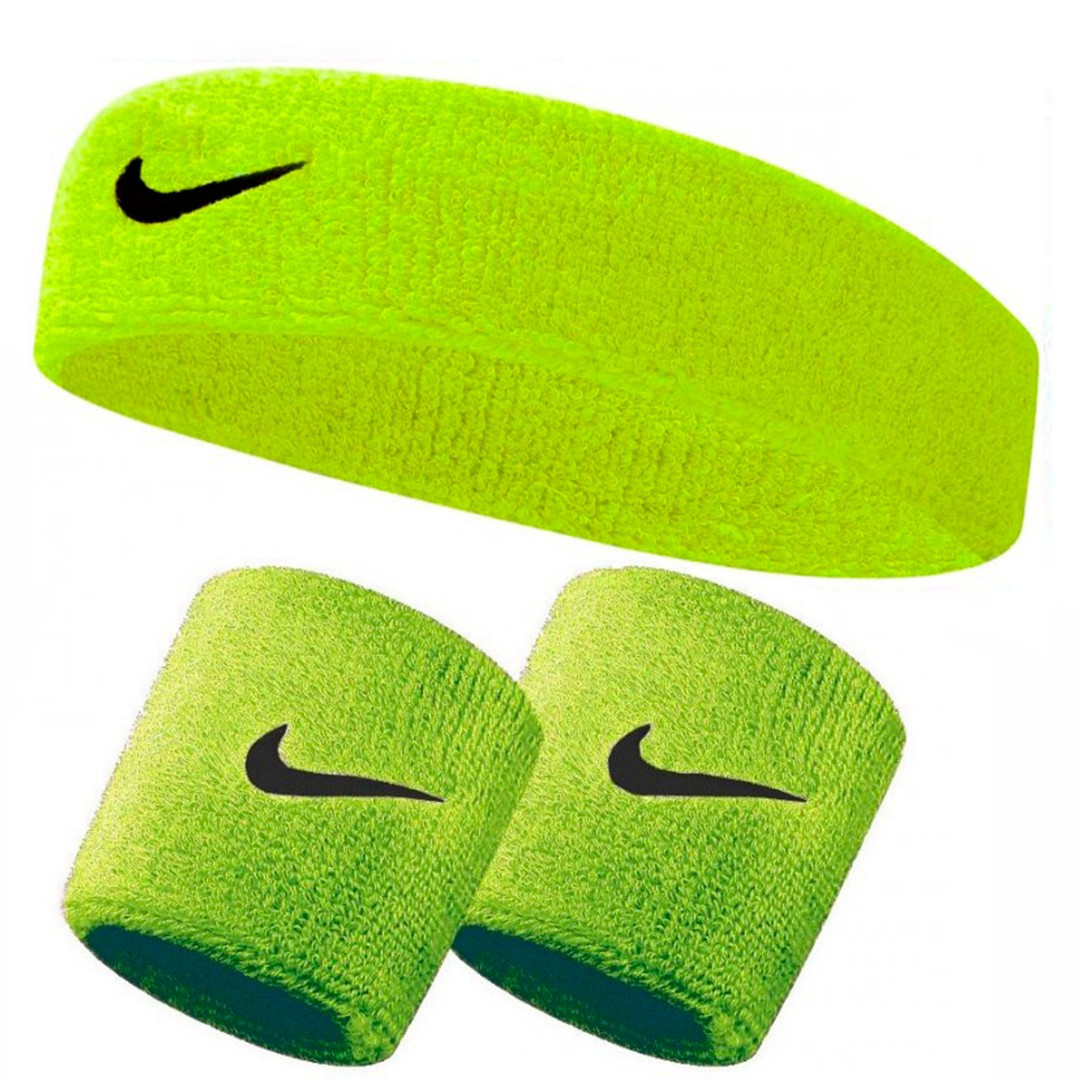 Набір Nike Повязка + напульсники (синий) NNN07-NNN04-702 Неоновий 1SIZE (92395) NNN07-NNN04-702