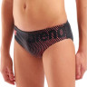 Плавки сліпи для хлопчиків Arena DIM LIGHT SWIM BRIEFS чорний, кораловий дитячий 140 см (008148-504) 008148-504