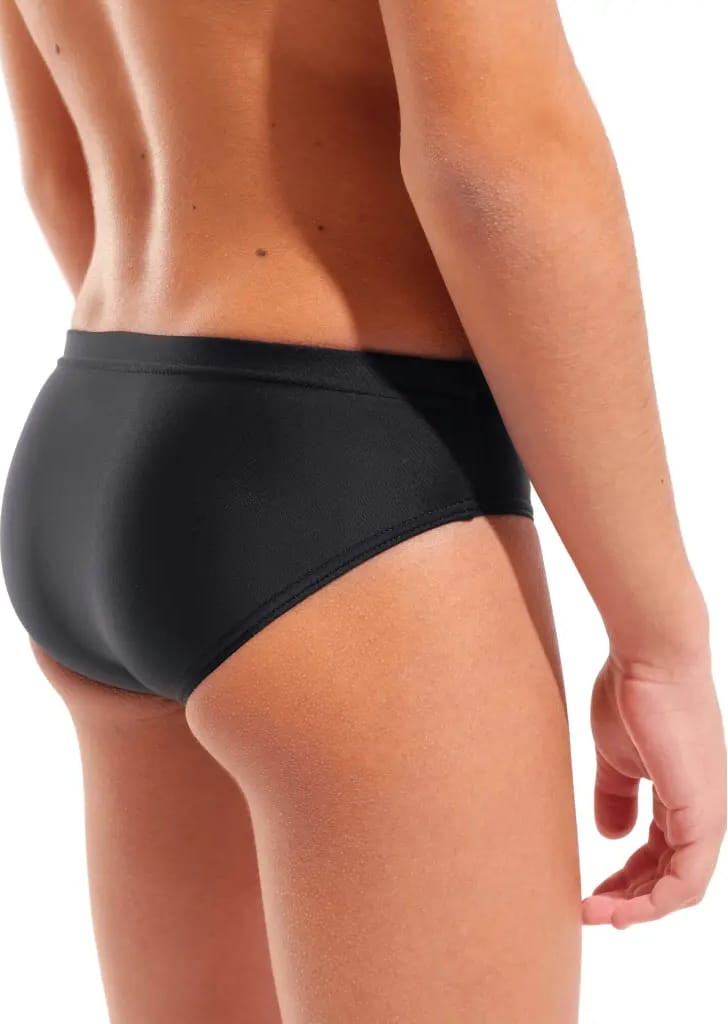 Плавки сліпи для хлопчиків Arena DIM LIGHT SWIM BRIEFS чорний, кораловий дитячий 140 см (008148-504) 008148-504