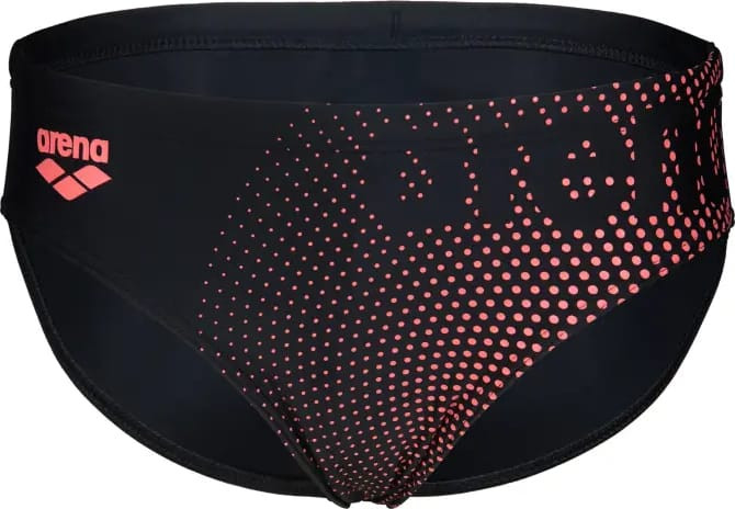 Плавки сліпи для хлопчиків Arena DIM LIGHT SWIM BRIEFS чорний, кораловий дитячий 140 см (008148-504) 008148-504