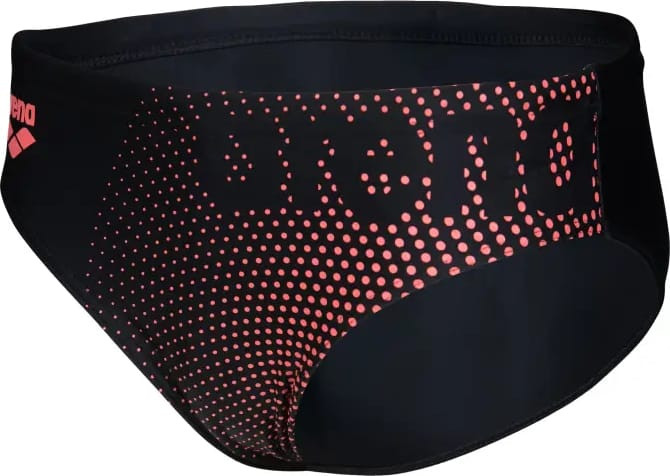 Плавки сліпи для хлопчиків Arena DIM LIGHT SWIM BRIEFS чорний, кораловий дитячий 140 см (008148-504) 008148-504