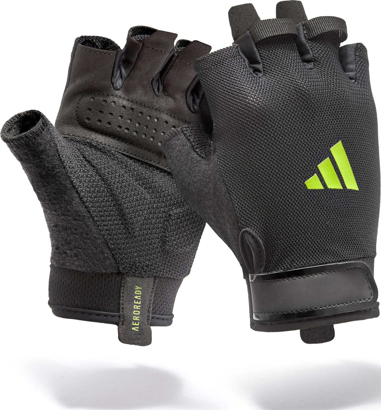 Рукавиці для тренінгу Adidas Essential Training Gloves чорний, зелений S (ADGB-15001GN) ADGB-15001GN