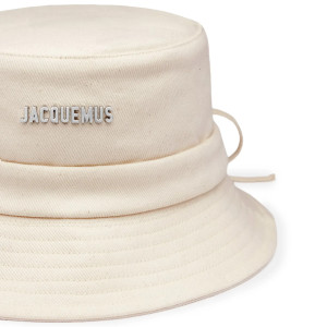 Панама Jacquemus Le Bob Gadjo Off White Bucket Hat 223AC001-5001-110