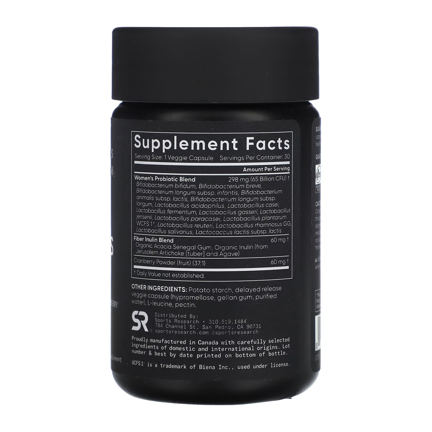 Капсули Sport Research Daily Women's Probiotics 65 Billion CFU - 30 veg caps 2023-10-3442