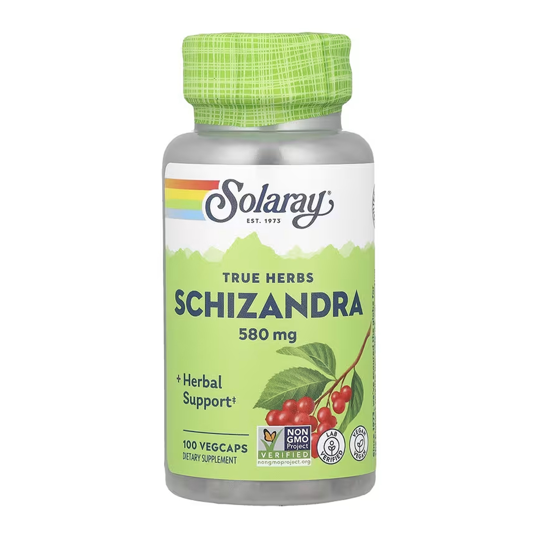 Капсули Solaray Schizandra Berry 580mg - 100 vcaps 2023-10-6728