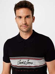 Поло JJLEO POLO SS 12200361-Black-Fit:Standard fit Jack&Jones L Чорний 12200361-BLACK-FIT:STANDA