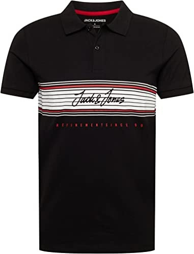 Поло JJLEO POLO SS 12200361-Black-Fit:Standard fit Jack&Jones L Чорний 12200361-BLACK-FIT:STANDA