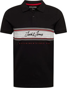 Поло JJLEO POLO SS 12200361-Black-Fit:Standard fit Jack&Jones L Чорний 12200361-BLACK-FIT:STANDA