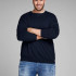 Пуловер JJEBASIC KNIT CREW NECK PS 12144038-Navy Blazer Jack&Jones PLUS 2XL Темно-синій 12144038-Navy Blazer