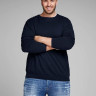 Пуловер JJEBASIC KNIT CREW NECK PS 12144038-Navy Blazer Jack&Jones PLUS 12144038-NAVY BLAZER