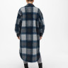 Пальто ONLANDREA X-LONG SHACKET CC OTW 15230329-Blue Graphite-Detail:LGM + CAMPANULA + HO ONLY L Син 15230329-BLUE GRAPHITE-DE