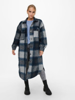 Пальто ONLANDREA X-LONG SHACKET CC OTW 15230329-Blue Graphite-Detail:LGM + CAMPANULA + HO ONLY L Син 15230329-Blue Graphite-De