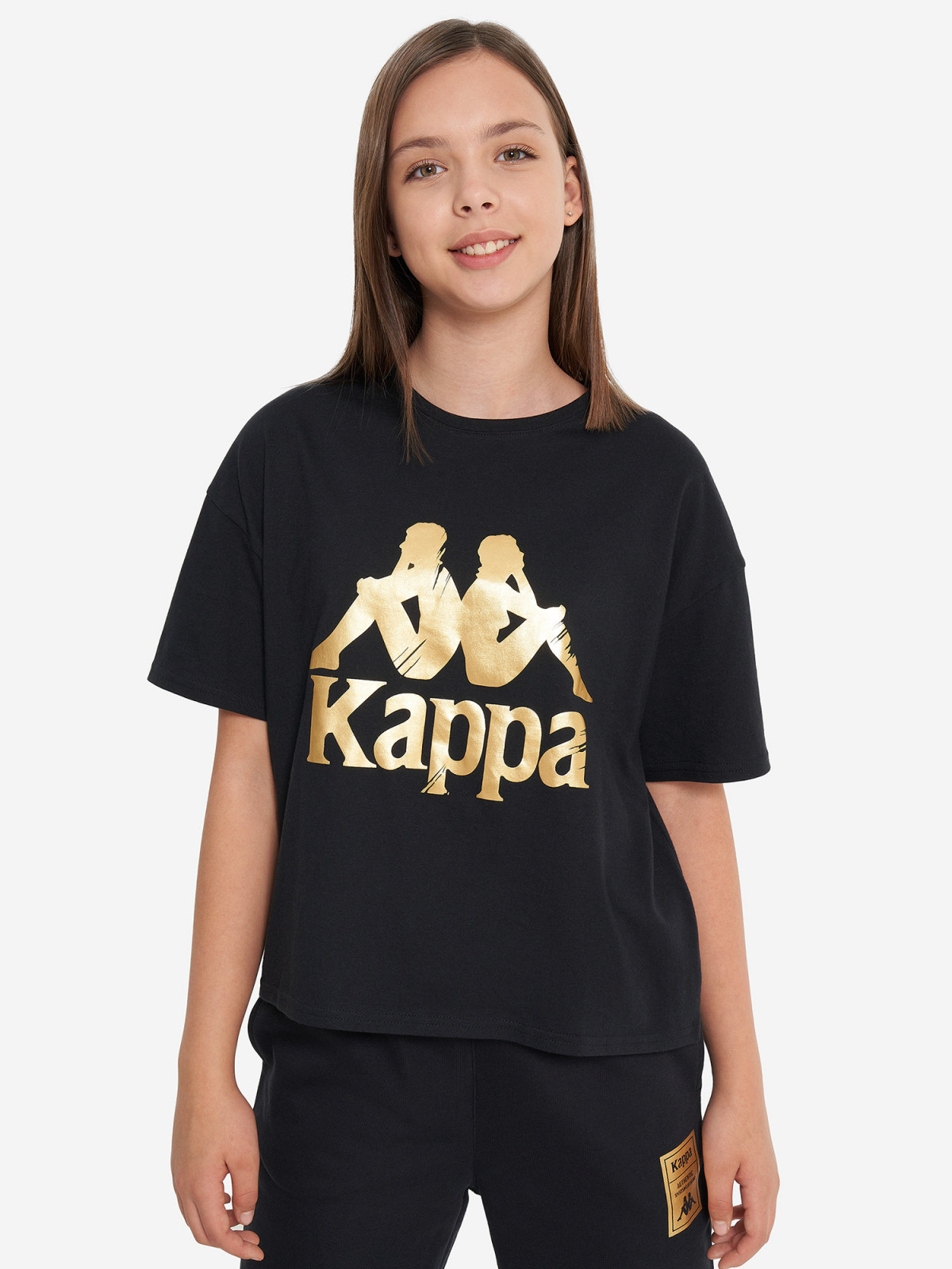 Футболка для дівчаток 134207KAP-99 Kappa 134-140 Чорний 134207KAP-99