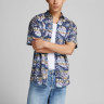 Сорочка JORHAZY SHIRT SS LTN 12187954 Ensign Blue Jack&Jones S Синій 12187954ENSIGNBLUE