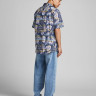 Сорочка JORHAZY SHIRT SS LTN 12187954 Ensign Blue Jack&Jones S Синій 12187954ENSIGNBLUE