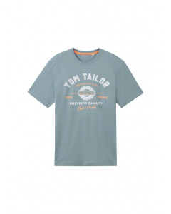 Футболка LOGO TEE MEN'S T-SHIRT 1037735-27475 Tom Tailor L Сірий 1037735-27475