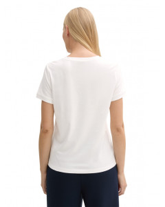 Футболка women's T-shirt 1045543-10332 Tom Tailor L Білий 1045543-10332