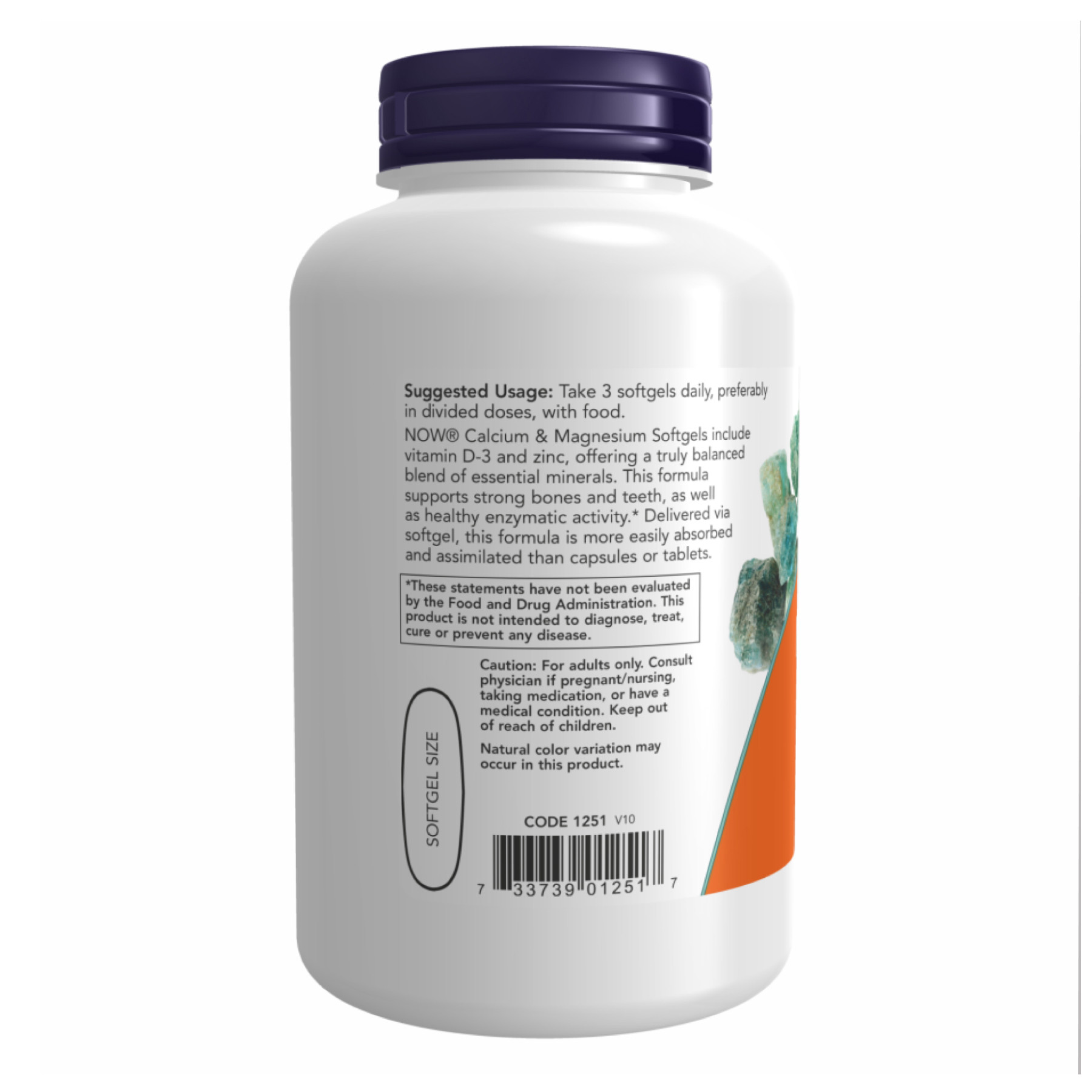 Софт гелеві капсули Calcium-Magnesium+D - 240 sgels 2022-10-1339