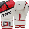 Рукавиці боксерські RDX BOXING GLOVES BGR-F7 білий, червоний 10 унцій (BGR-F7R) BGR-F7R