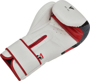 Рукавиці боксерські RDX BOXING GLOVES BGR-F7 білий, червоний 10 унцій (BGR-F7R) BGR-F7R