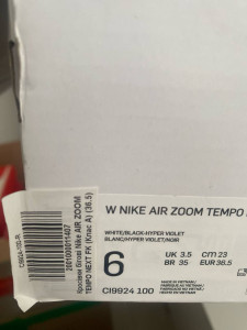 Кросівки бігові Nike AIR ZOOM TEMPO NEXT FK (Клас А) CI9924-100-R