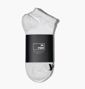 Шкарпетки yes, original 3 Pack Socks Low White 100000-130 36-40 100000-130