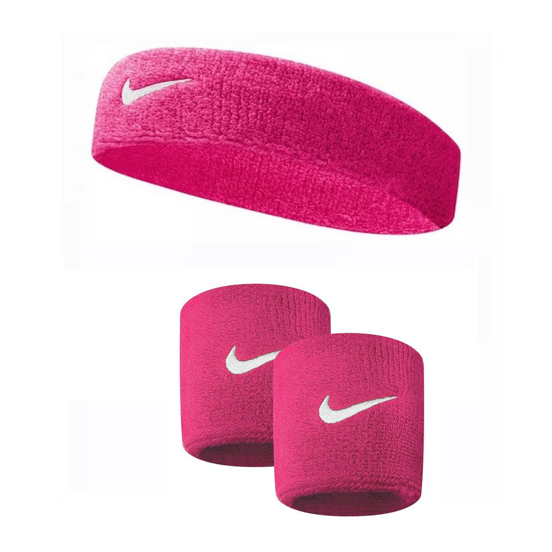 Набір Nike пов'язка+ напульсники рожевий NNN07-NNN04-639 Рожевий 1SIZE (95624) NNN07-NNN04-639