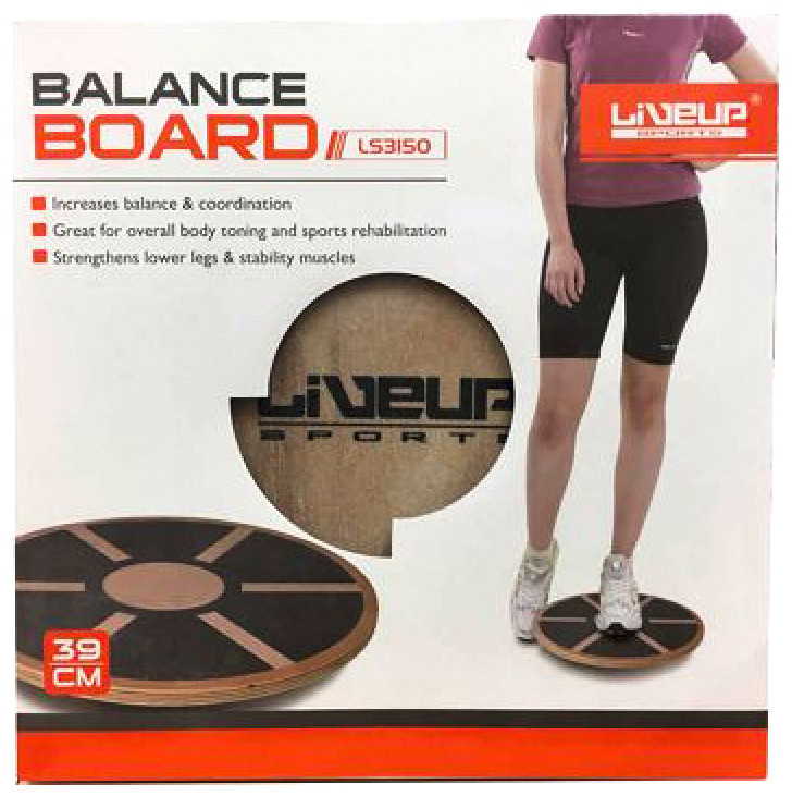 Дошка для балансування BALANCE BOARD дерево Уні 39x7.5см LS3150