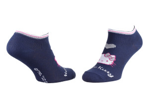 Шкарпетки HELLO KITTY TETE DE HK + COEUR + HK синій Діт 35 - 41 13847651-6
